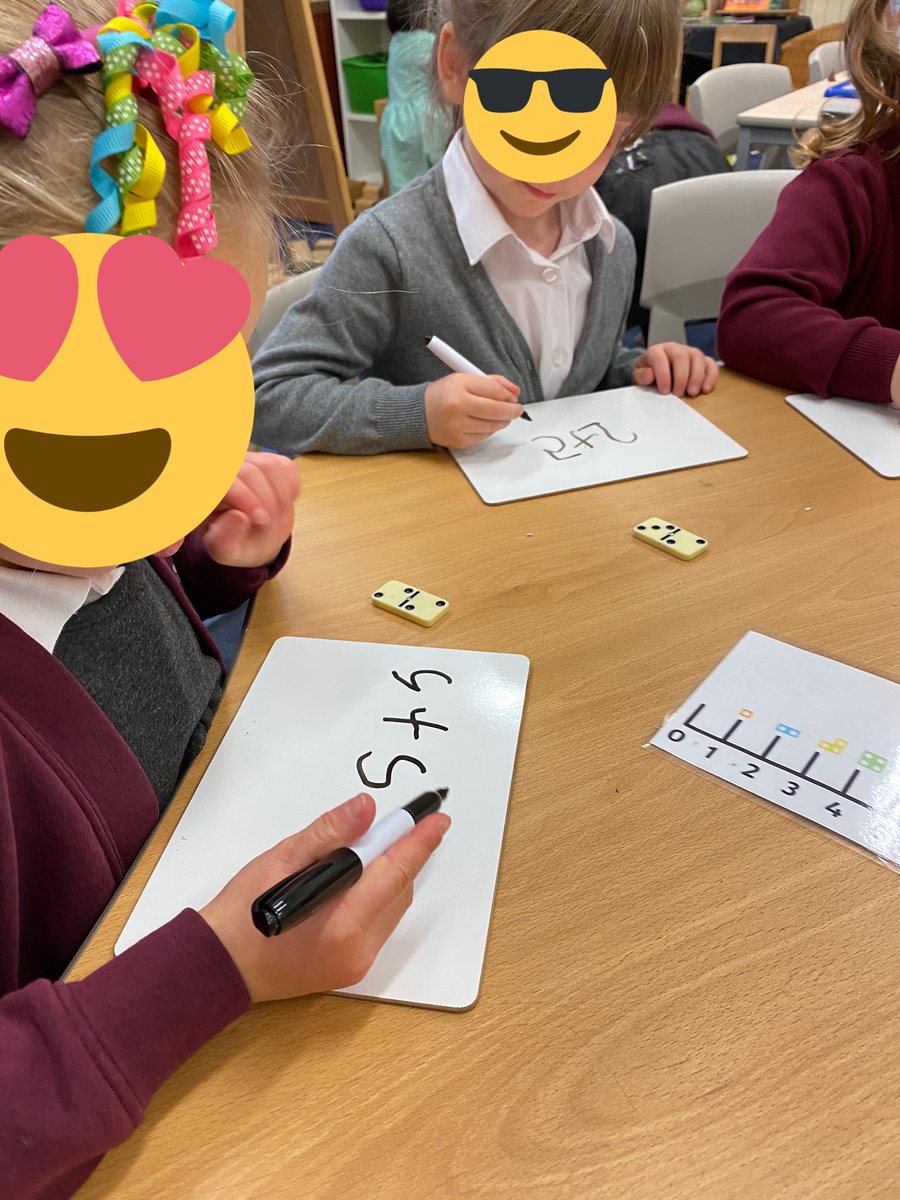 mrstmatheson's tweet photo. Addition using dominoes today. Great focus and concentration. @Kirkcaldywestps https://t.co/fhD582hsrE