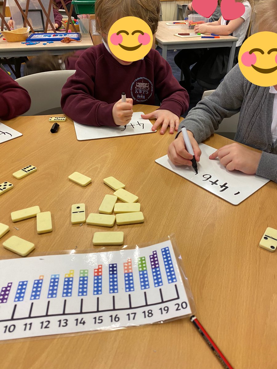 mrstmatheson's tweet photo. Addition using dominoes today. Great focus and concentration. @Kirkcaldywestps https://t.co/fhD582hsrE