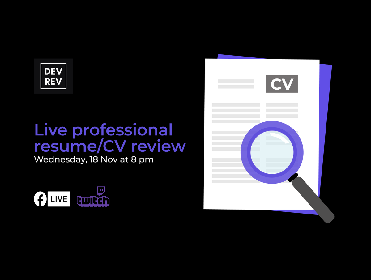 DevRevMorocco's tweet photo. Live in less than 1 hour.
What do you find challenging when writing your CV? https://t.co/Iciro1Y9YX