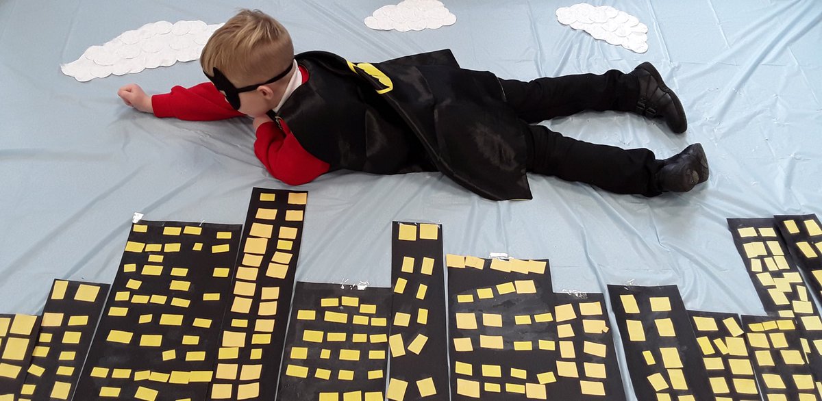 newcloseschool's tweet photo. The children in Rabbit 🐰 class have enjoyed using technology today to make it look like they are flying superheroes! The children took the photos of their friend with the help of Mrs Hanney. https://t.co/tLUtFKN4UI