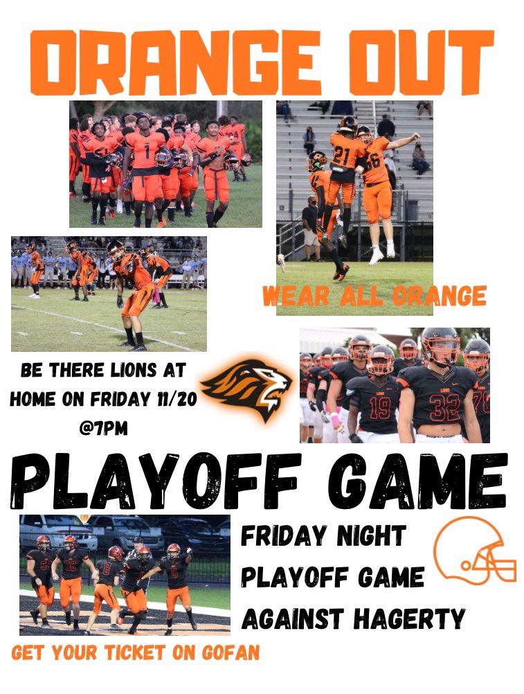 Orange Out Playoff Game!!!