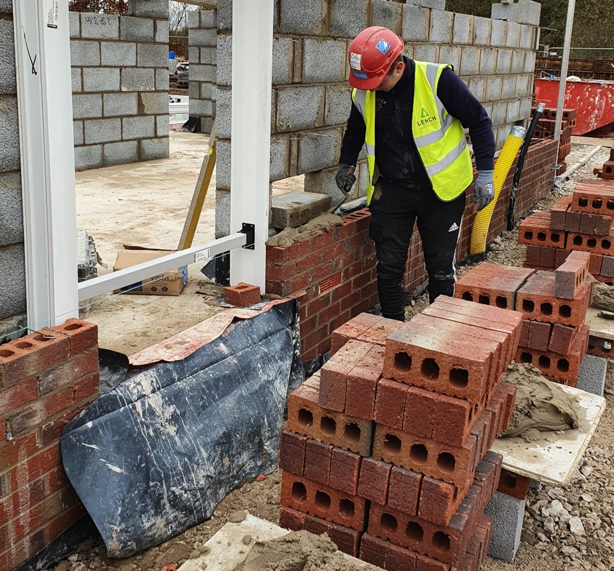 ALenchBuilders's tweet photo. Today on the Trowel: Apprentice Lewis Shirley has been tasked with his own run of brickwork over on Kier Living - Wilmott Drive. 

We look forward to seeing the end result Lewis! One for the College Album! 

#Progression
#Apprenticships
#BricklayerInTheMaking https://t.co/A3S9nvnC3C