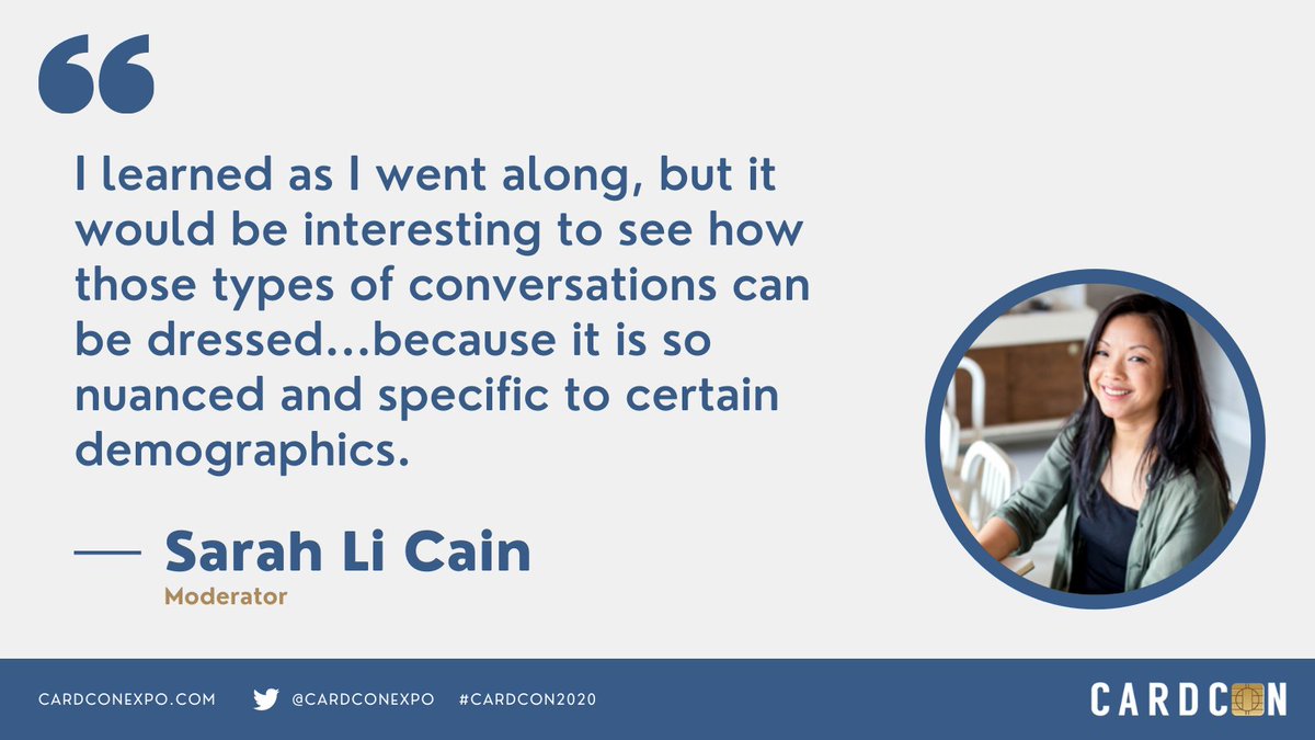CardConExpo's tweet photo. Moderator @sarahlicain brings up how conversations around financial education can be beneficial at #CardCon2020. The majority of her articles focus on topics like this, she said. https://t.co/t4uATPa3vz