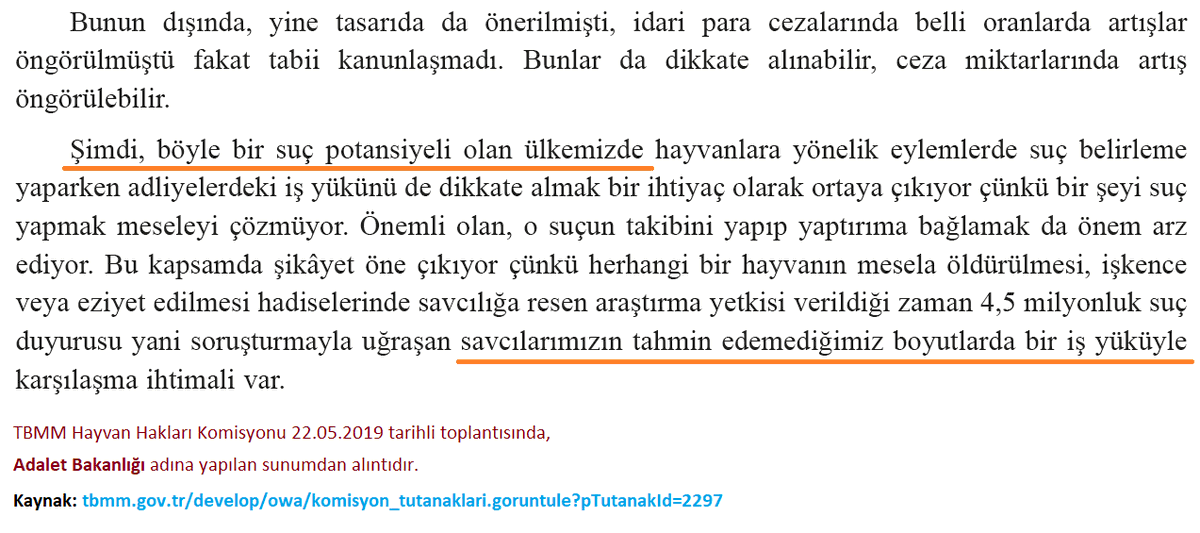 metcihan's tweet photo. hayvan hakları yasası neden çıkmıyor? adalet bakanlığı diyor ki, "gerekirse para cezasını artıralım ama hayvana eziyet, cinayet, tecavüz gibi fiilleri adliyelere intikal ettirmeyelim. zaten savcıların büyük bir iş yükü var, bir de bununla uğraşmasınlar."
#HayvanHaklarıYasasıHemen https://t.co/8WmVrA0AFR