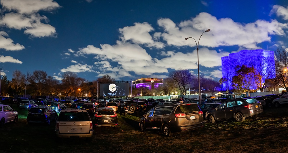 MovingImageNYC's tweet photo. We've loved hosting the #QueensDriveIn these past few months, and your attendance has helped us contribute $9,000 to @elmcor, a nonprofit dedicated to fostering positive life changes for individuals and families in one of the communities hit hardest by the pandemic. THANK YOU! https://t.co/kPgYkYqNle