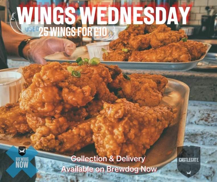 BrewDogCastleG's tweet photo. Weβre delivering all night until 22:00 via BrewDog Now!!π±ππ±
Plus with free delivery over orders Β£25!!π°
Vegan & GF options available!π±π
#brewdogcastlegate #wingswednesday #wingsofire #wingfeast #brewdognow #aberdeen #aberdeencraftbeer #aberdeenfoodies #aberdeenvegan https://t.co/W6MfJlhEZp