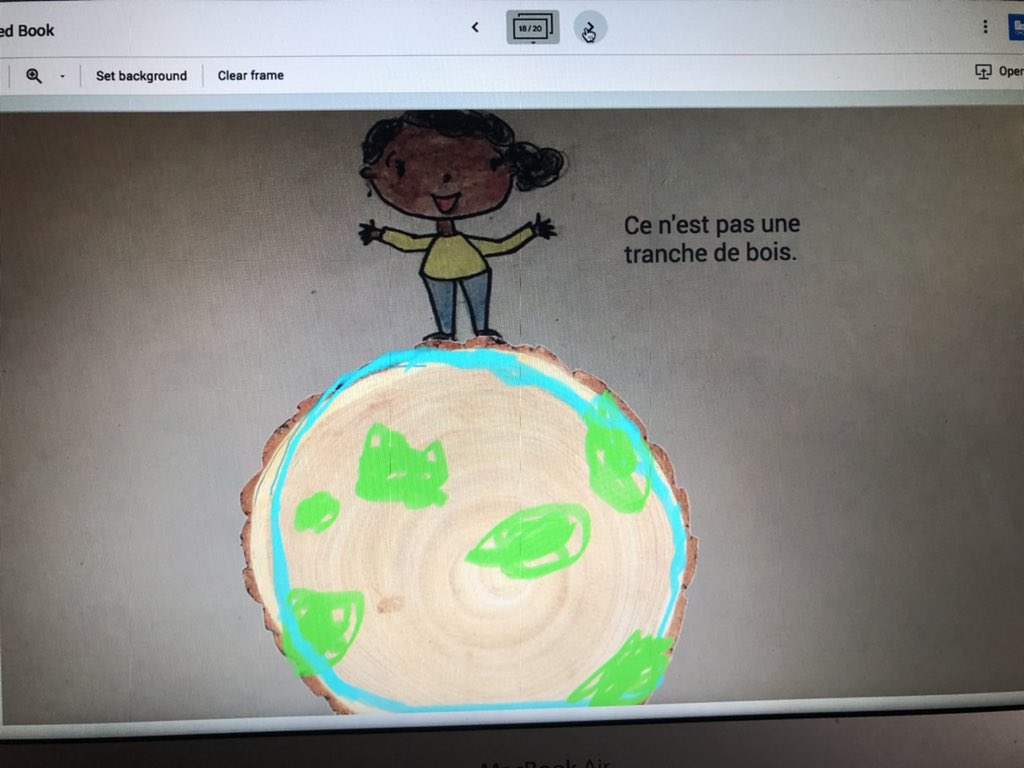 booklamations's tweet photo. From ideas, to images, and now words. We co-created a book to show our thinking around the possibilities of loose parts. This slice of wood was took a journey with us. @tdsbVL @TDSB_fsl @LC3_TDSB #looseparts #play https://t.co/ZQzSrxHy0I
