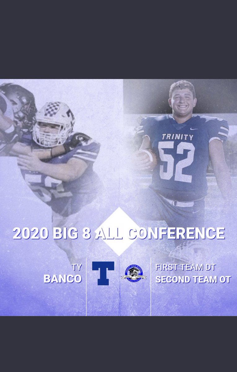 I am blessed and very honored to be named to the All Conference 1st Team DT and 2nd team OT. Thank you to everyone that voted for me. Thank you to all of my coaches for believing me and helping me to achieve this. Special thanks to all of my teammates for working hard beside me.