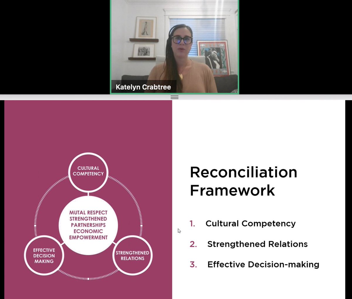 _PIBC's tweet photo. "Reconciliation is a long term commitment ... recognizing the Reconciliation Framework & learning to putting these pillars into action to advance reconciliation with cultural competency..." Katelyn Crabtree, Indigenous Relations Manager, @CityofVancouver #Elevation2020 https://t.co/ouoavs2uLK