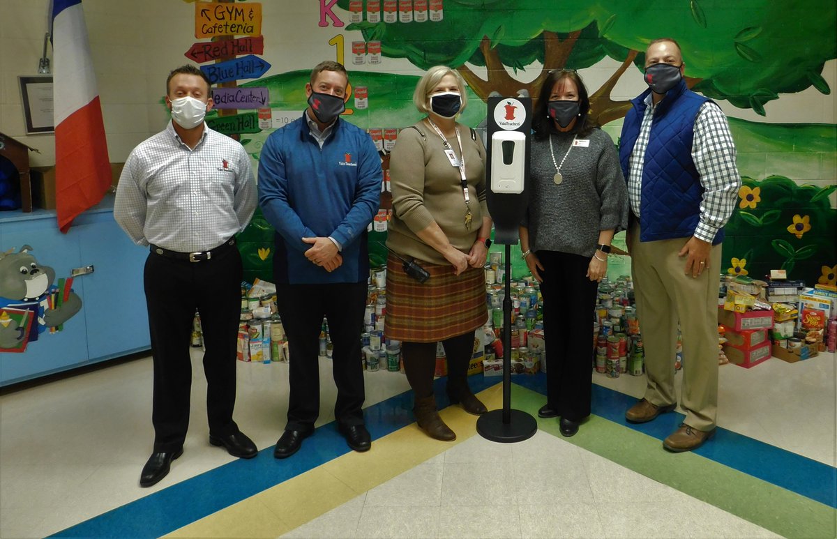 Thank you Value Teachers for our Hand Sanitizing Station.