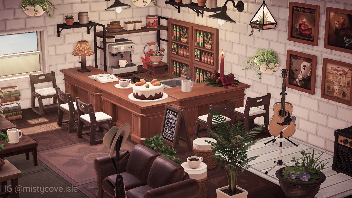 MistyCoveIsle's tweet photo. My design for Brewster's Cafe! ☕️ (for the challenge by @acnh_miss)
#AnimalCrossingNewHorizons #ACNHdesign #acnhinterior #ACNH https://t.co/YUvkCd2FAk