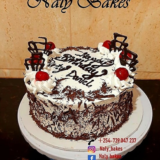 Nalybakes's tweet photo. Celebrate this month with this decadent black forest cake from Naly bakes. 
This is the only time you can have your cake and eat it, plus the cherry on top.

#qualitycakes #blackforestcake #fluffycake 
#cherrytopping #chocolatewriting
#birthdaycake https://t.co/lMd3ZIR5UX