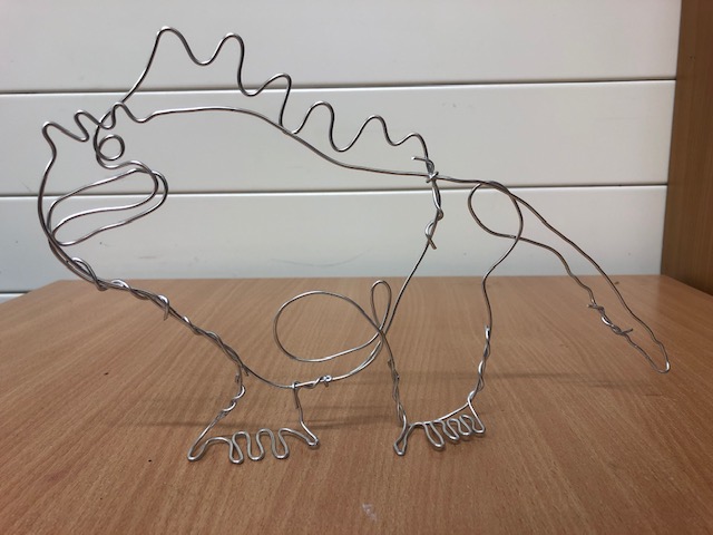 HothamMiss_W's tweet photo. In Year 6, our wire sculpting continues! Take a sneak peak at our first drafts. Can you guess which Galapagos animals these wonderful creations are? @HothamHead @HothamMrP #hothamnaturalhistorymuseum #wiresculptures https://t.co/A0odQFLnPV