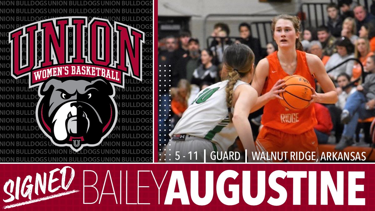 UUAthleticsWB's tweet image. Welcome to the Union Family...

⛹🏻‍♀️Bailey Augustine 

🏀5’11 Guard 

📍Walnut Ridge, AR 

#WeareUU #Wearefamily #classof2021🐶🐾