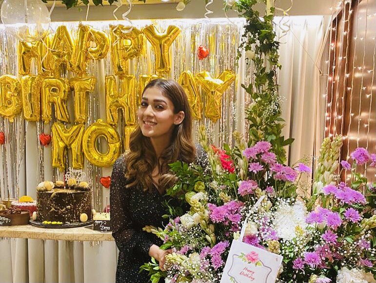 MPrapancham's tweet photo. Pics from #Nayanthara Birthday Celebrations @NayantharaU 

#HappyBirthdayNayanthara https://t.co/op9umag5rr