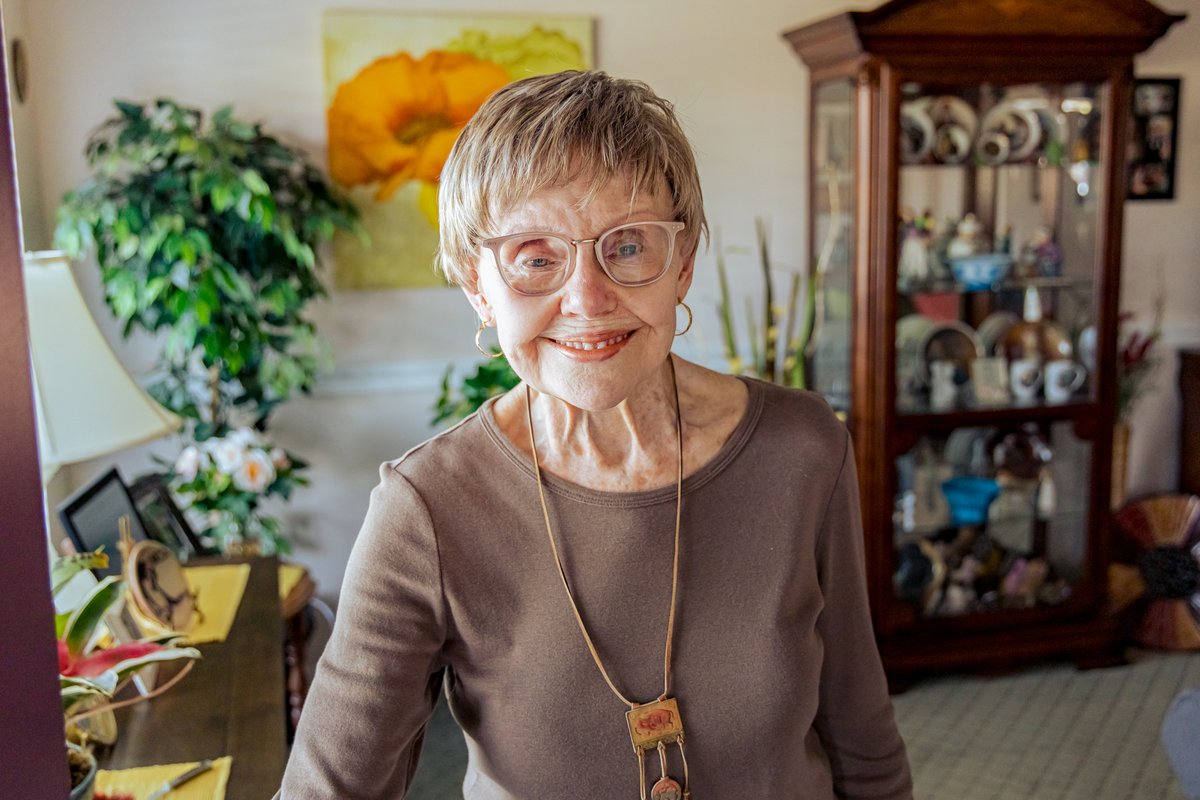 SVRetirement's tweet photo. I'm thankful for..."My health, being able to live in community like this, my family, and my late husband, for the love he gave me." –Barbara https://t.co/ZRkqOMoVZ0