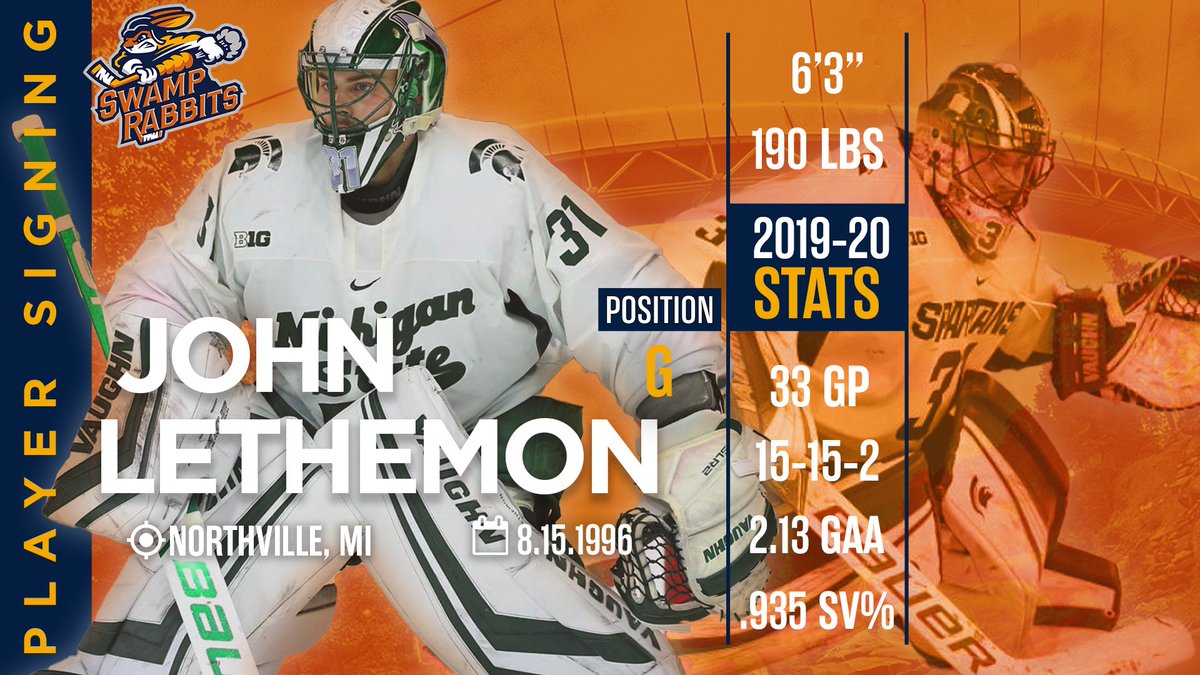🚨PLAYER SIGNING🚨
John Lethemon joins the Swamp Rabbit Squuaad! Help us welcome him 😤

bit.ly/32WI1Sr