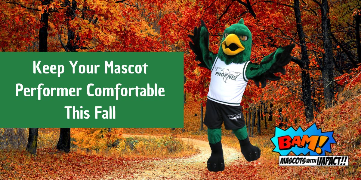 BAM_Mascots's tweet photo. Keep Your #Mascot Performer Comfortable and Warm this Fall - To help your performer maximize their performance and stay comfortable and warm … check out these 6 tips ... https://t.co/VU7pRGJ4GR