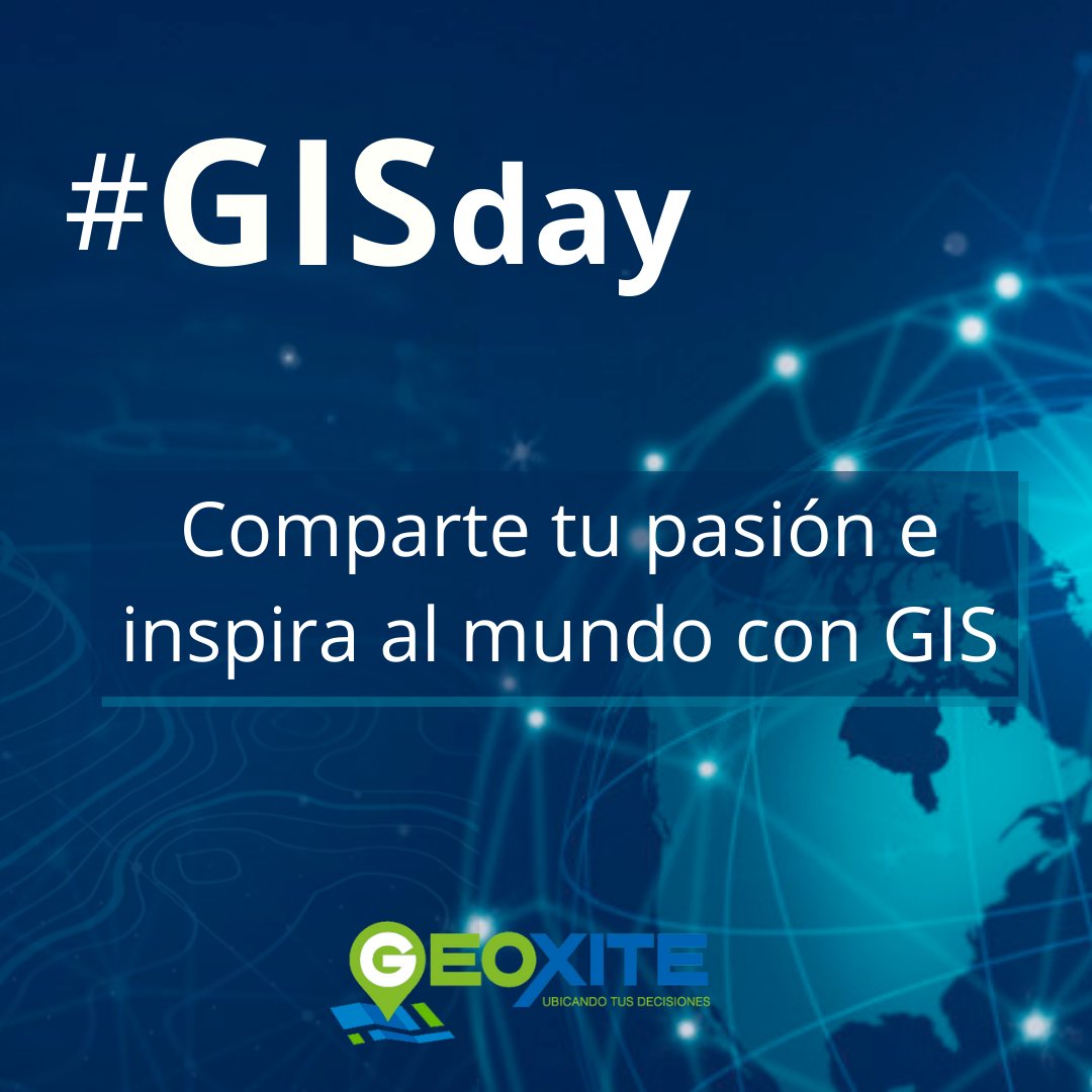 Feliz #GISDay! Hoy, más que un evento. Es un movimiento global. bit.ly/31BWl0B