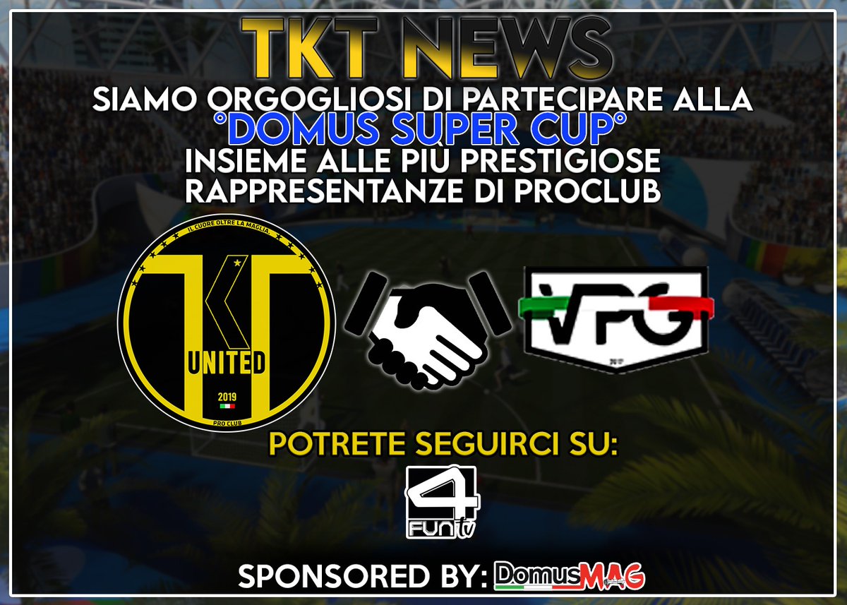 Investiamo e investiremo, su visibilità e circuiti prestigiosi.
Onorati e orgogliosi! 🦁 🖤 💛

@OffSidePage_ <a href="/RTAllProClub/">RETWEET ALL PROCLUB</a> <a href="/HouseOfProClub/">H𝕠𝕦𝕤𝕖 𝕆𝕗 P𝕣𝕠C𝕝𝕦𝕓</a> <a href="/VPG_Italy/">VPG Italy</a> <a href="/produzione4fun1/">4FunTv</a> <a href="/DomusBet/">DomusBet</a> @S81D10 <a href="/omar17959/">Omar1795</a> <a href="/aiace90/">Aiace</a> <a href="/Niki99_ITA/">N I K I</a> <a href="/SENTENZA777/">࿇👑SENTENZA👑࿇</a> <a href="/GabrymoroI/">Gabrymoro-ITA</a> <a href="/MennilloMattia/">Mennillos</a> <a href="/NinoDentice/">|NinoDe|⚽️🌋</a>