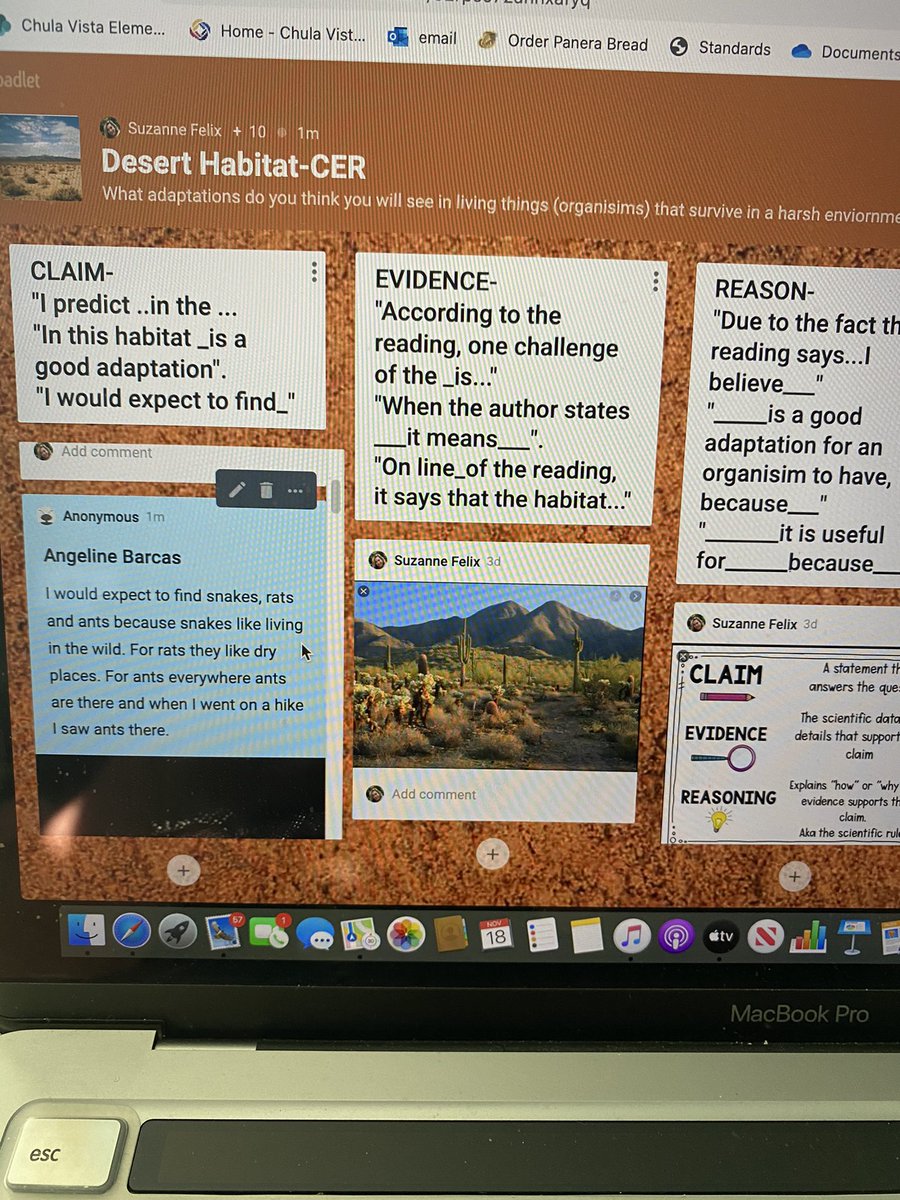 SuzanneFelix4's tweet photo. #thirdgrade #distancelearning #cvesd #scientists #cer #padlet #wolfcanyon https://t.co/byQM5WnW7R