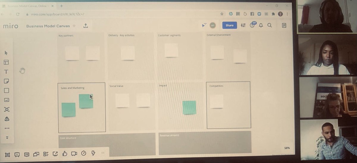 SocialArkCIO's tweet photo. Great session today delivered by @heidilfisher -revisiting the #BusinessModelCanvas as part of our new #InvestmentReadyProgramme shout out to @UnLtd #SESF for getting behind us as we support our #LeadersLivedExperience to be ‘tender ready’ #SocEnt #SocialArkFamily 💙 https://t.co/kNwaFCNvzW