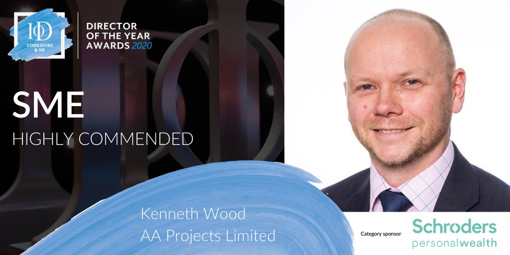 IoDYorkshireNE's tweet photo. Congratulations Kenneth Wood on receiving Highly Commended in the SME Director of the Year Awards Category! 

Your work at @AAProjectsLtd stood out to us!

#dotyYNE 🏆 https://t.co/f8jvuRtslU