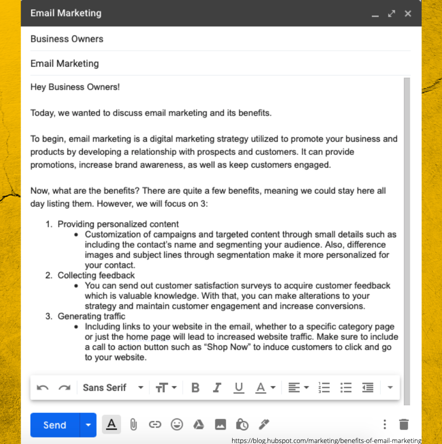 digsuccessmedia's tweet photo. As a business owner, one might wonder what #EmailMarketing is and the benefits of it. Here is a brief overview of email marketing that might help you decide whether or not your business should put the effort into this #marketing #strategy. https://t.co/pqiD27ppm8