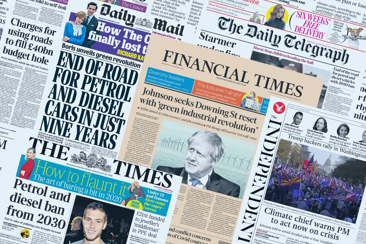 CarbonBrief's tweet photo. NEW - Media reaction: Boris Johnson’s ‘10-point’ net-zero plan for climate change | @Josh_Gabbatiss @rtmcswee https://t.co/2hbOsZeIHz https://t.co/EtcsA1c3KW