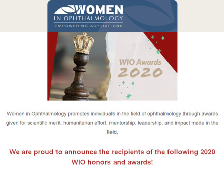 MayoClinicEye's tweet photo. Congratulations to Dr. Lauren Dalvin for receiving the "Joanne Angle Poster of Distinction Award"!  @LADalvinMD #Ophthalmology #WIO2020 https://t.co/LxxnrYYrcs