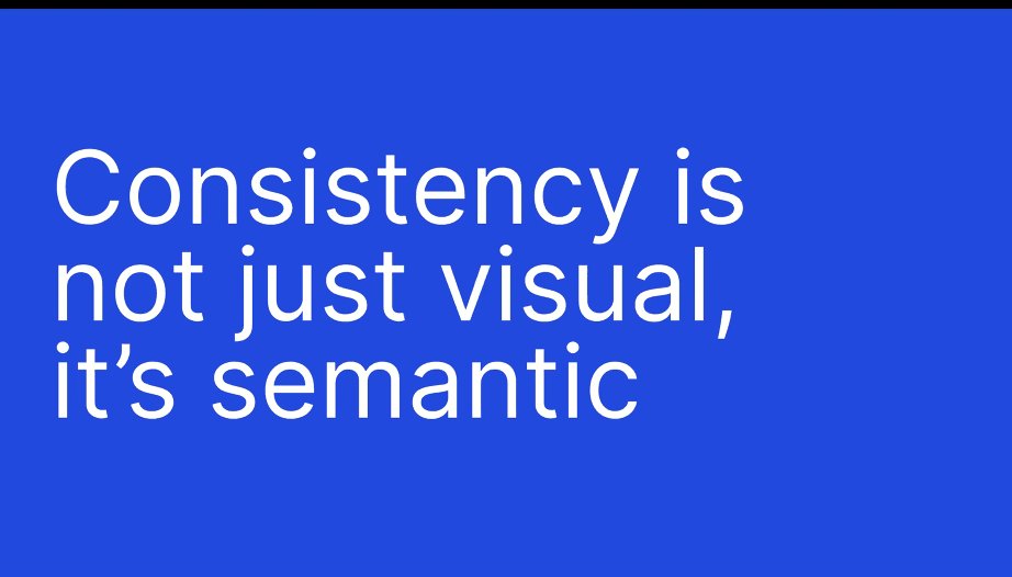 'Consistency is not just visual, it's semantic.'

John Belanger, Principal Designer and Head of Design Systems at <a href="/bookingcom/">Booking.com</a> in 'Design Systems on the Factory Floor'