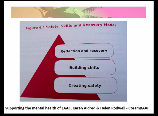 Zobia now discussing safety, skills and recovery using the following model: #PSCMHconf