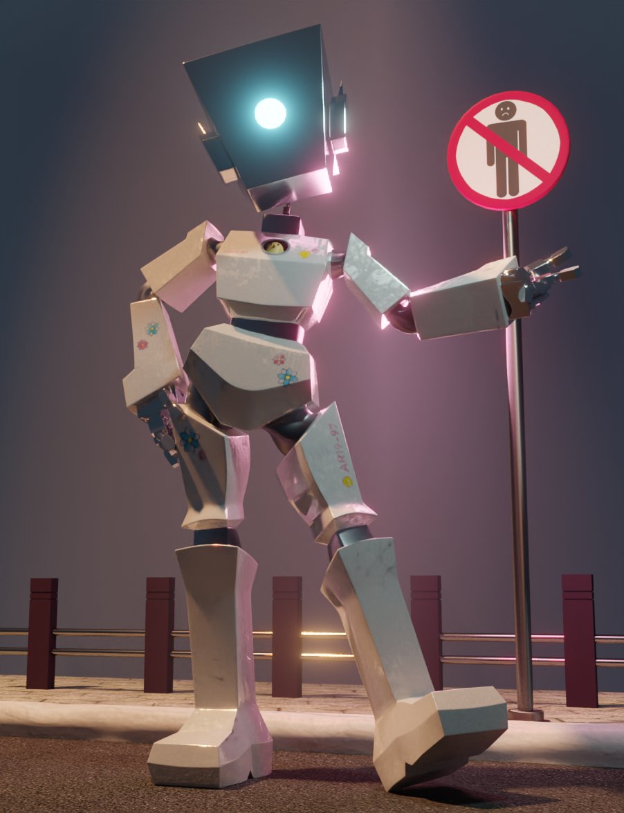 ana_neela's tweet photo. No humans allowed
#blender #3dmodeling #robot https://t.co/o7lrIcrYNi