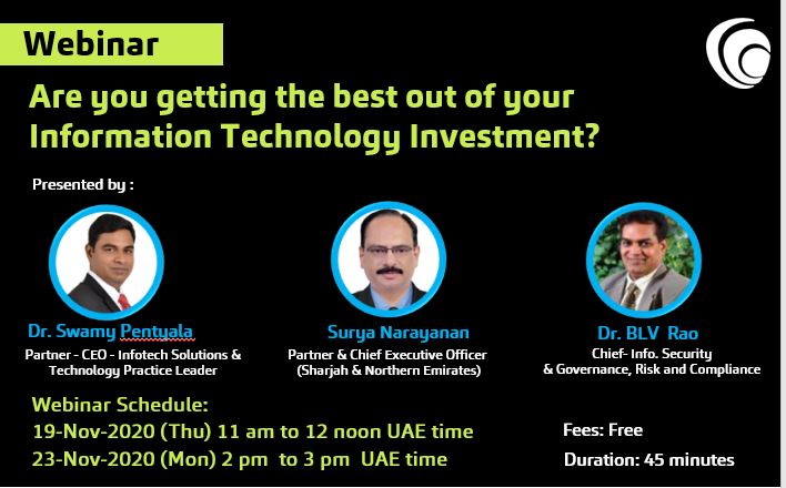 moorejfcgroup's tweet photo. Don't forget to join us tomorrow for the first of our IT Webinar series, 11 AM UAE!
Register Now to save your seat!
https://t.co/CNgXPGk132
#BakerTillyMiddleEast #InfoTech #BakerTilly #NowForTomorrow #InformationTechnologyInvestment #InfoTechWebinar https://t.co/Ir4kkYnl0H