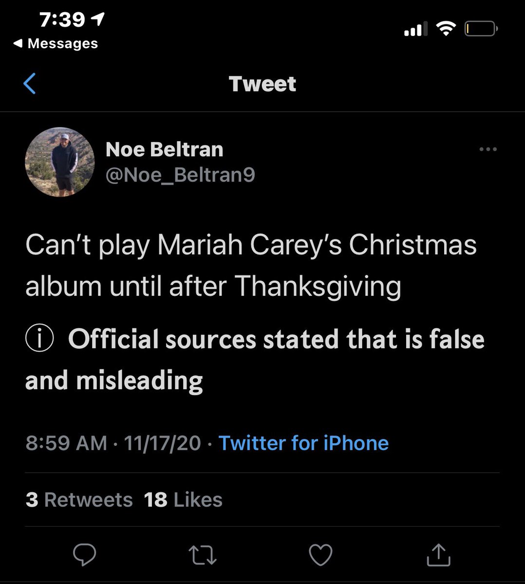 MikayleB5's tweet photo. @Noe_Beltran9 As much as I agree with this statement, official Twitter does not and that’s kinda funny. https://t.co/dZt6HmlWHZ