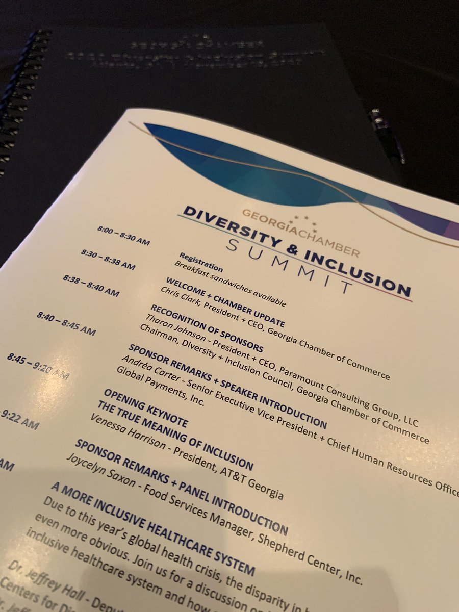 AishaDeB's tweet photo. I’m here at the Diversity and Inclusion Summit by the Georgia Chamber. Excited to learn and listen.  #DISUMMIT20 https://t.co/iYnZobRvrS