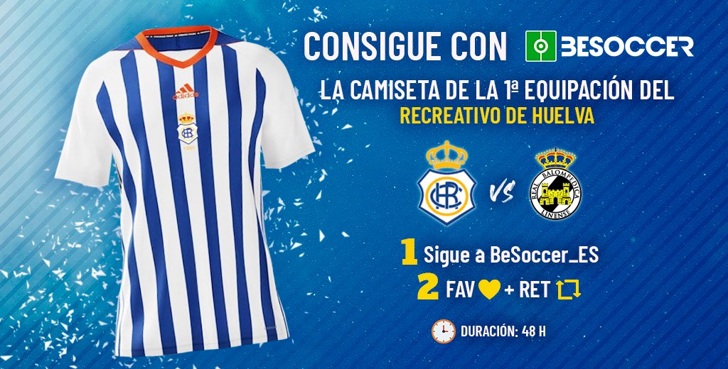 🎁 ¡SORTEO! Atento si eres aficionado del <a href="/recreoficial/">RC Recreativo de Huelva</a>... 

➡️ Síguenos
🔃 Da FAV ❤️ a este tweet y haz RT 

⏰ ¡Cerramos el sorteo este viernes! 

🍀 Mucha suerte a todos 

#BeSoccer #BeSoccerSorteo 

📎 Bases legales: bit.ly/3fbINA3