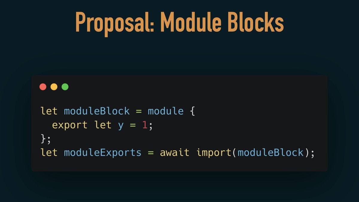 DasSurma's tweet image. Today I champion’d my first JavaScript proposal at TC39 and it’s now stage 1! 🎉

“JS Module Blocks” aka. “Surma *really* wants you to use workers”

github.com/tc39/proposal-…

(Thanks @gesa, @littledan and @_shu for all the help!)