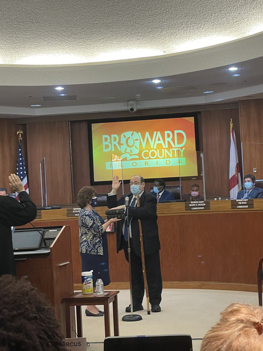 LamarPFisher's tweet photo. Congratulations to our new Broward County Mayor @stevegellerfl and New Vice Mayor @Michaeludine! And thank you to @HolnessD9 for your dedication and hard work this past year as our County Mayor! https://t.co/7tccVYe2DK