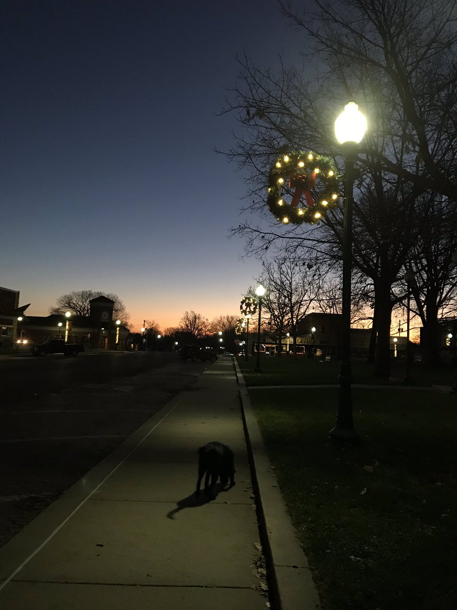 BEAUTIFUL view during my morning run. It doesn’t get much better than Christmas lights and a gorgeous sunrise! Now I’m ready for day 2 of #extfall20 #WeRunExtension