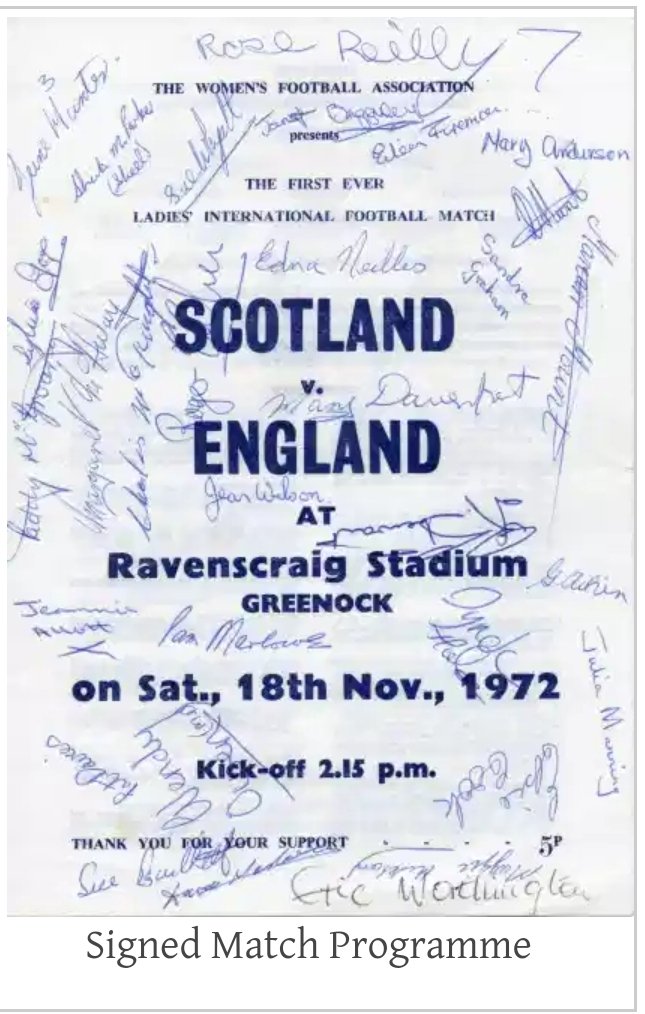 2/5This was the England squad for their 1st ever international played 48 years ago today (18-11-72)They beat Scotland 3-2Whilst the great Sylvia (Gore) is remembered with fondness for her goal & work, during & beyond her playing days, the other 14 hardly ever get a mention