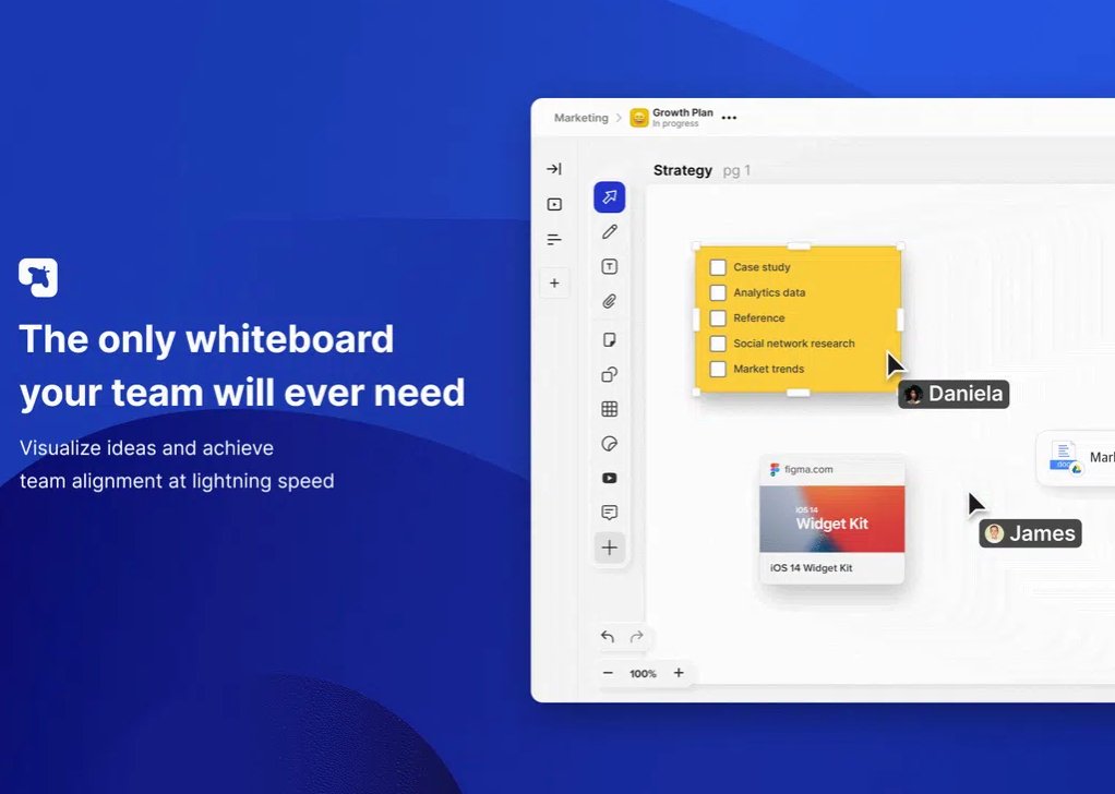 ProductHunt's tweet photo. An entire whiteboard for your team to collaborate openly on multiple projects 🙌

https://t.co/0UjBx7Rkpc https://t.co/ysrXSOjTPr