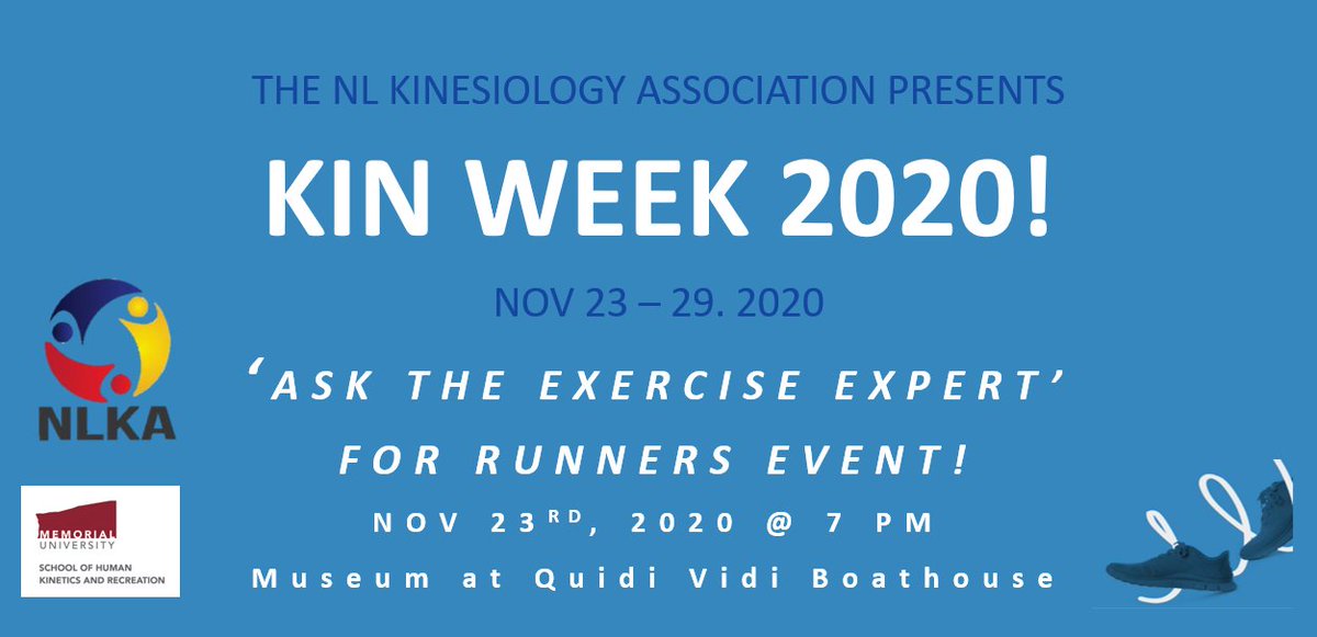 KinesiologyNL's tweet photo. Are you a runner? Join the NLKA for an 'Ask the Exercise Expert' session for rowers on Wed, Nov 23rd @ 7pm at the Boathouse at Quidi Vidi.
For more details and to sign up see Eventbrite page
@CdnKinesiology 
@MemorialHKR 
#KinWeek
https://t.co/fPvyjTz0aZ https://t.co/lipVQ1S4RE