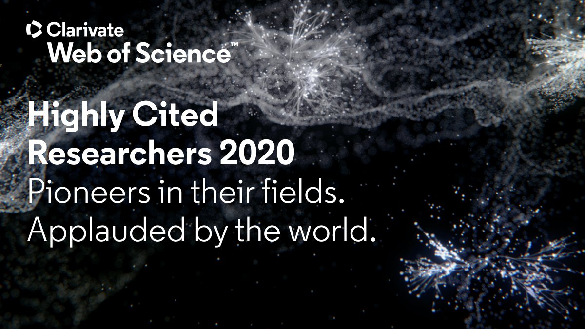 Out of nearly 8M #researchers in the world over the last decade, less than 1% have published multiple papers that rank in the top 1% of #citations for field and year. See the list of #HighlyCitedResearchers 2020: bddy.me/32QS1N5
 
#HighlyCited2020 #AcademicTwitter