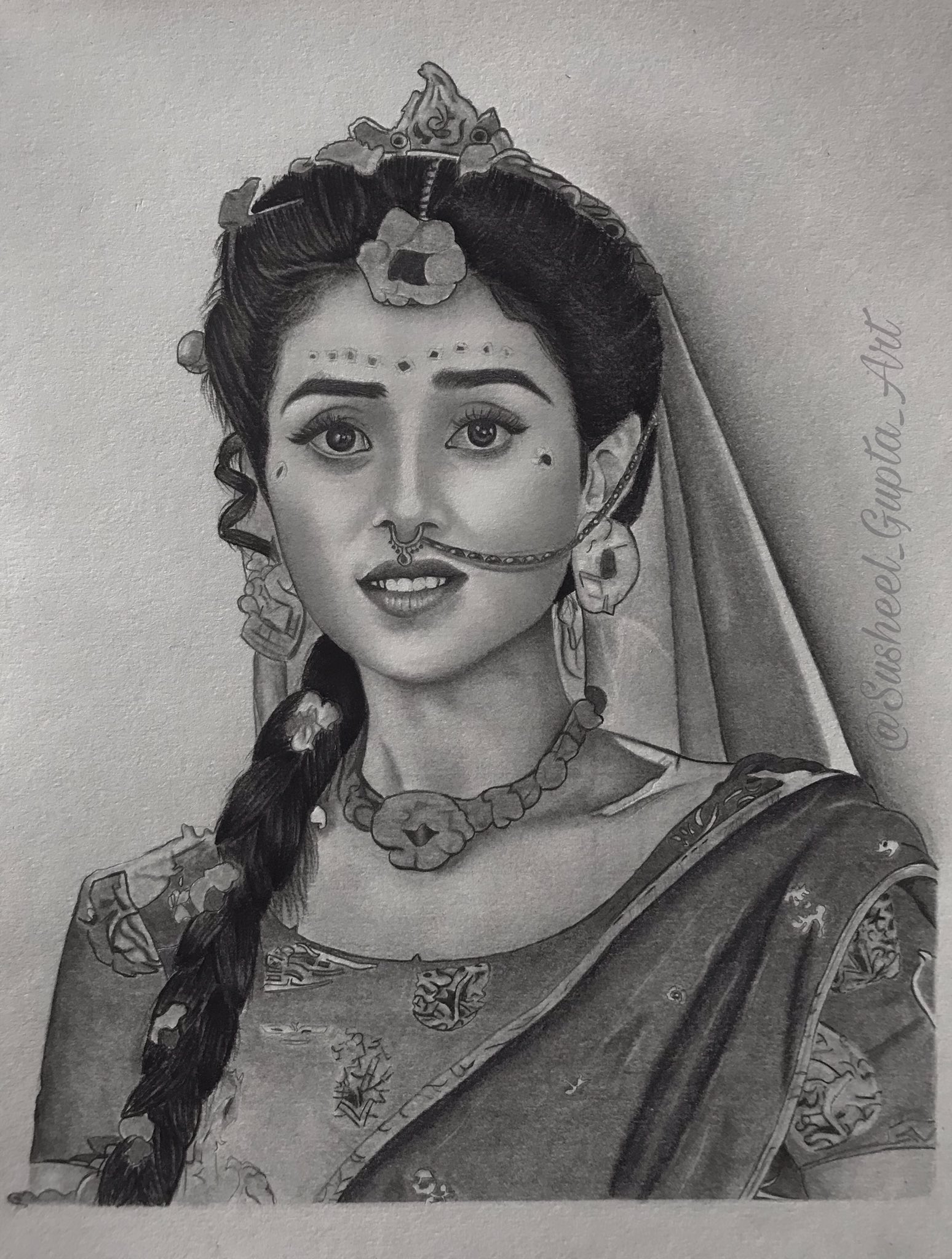 Ŕishita_artś - Sketch of Mallika Singh...... ❤ | Facebook