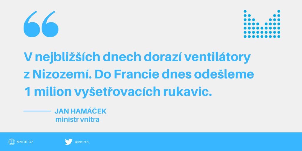 .@jhamacek po jednání Ústředního krizového štábu: Epidemie pomalu slábne, čísla jsou ale stále vysoká. Můžeme být opatrně optimističtí, rychlé rozvolňování ale ještě není na místě. Díky robustnímu systému situaci ve zdravotnictví zvládáme.
Více zde ➡️ https://t.co/CJ8mEcAZ5c https://t.co/eaU4BW2m4t