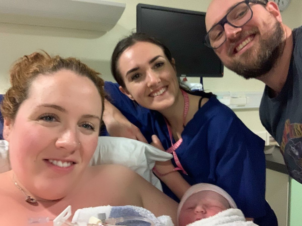 CiFoley's tweet photo. 3 weeks since my Little lady came into the world. I want to thank my wonderful work colleagues @WythenshaweHosp on c3, delivery (Bronte ❤) and a special thankyou to my team on C2 for making me feel like royalty when I came up. You're all amazing never forget that! @MFT_SMH https://t.co/SiUIoraRtG