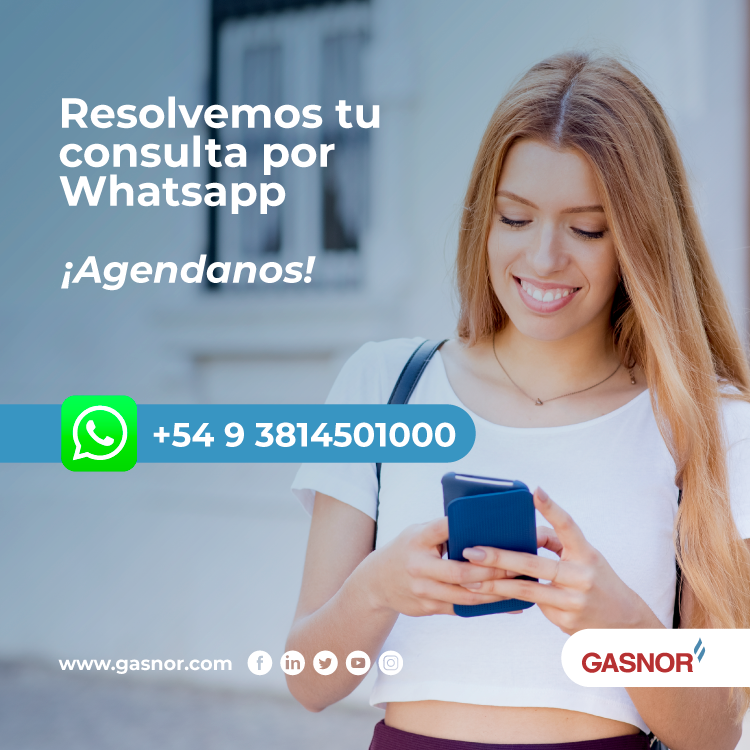 ¡Estamos en linea para ayudarte! Escribinos por WhatsApp al 3814501000.

➡️No dejes de visitar nuestra Oficina Virtual #MiGasnor donde podes ver tus consumos y facturas, acceder a planes de refinanciación, pagar tu factura, actualizar tus datos y mucho más!