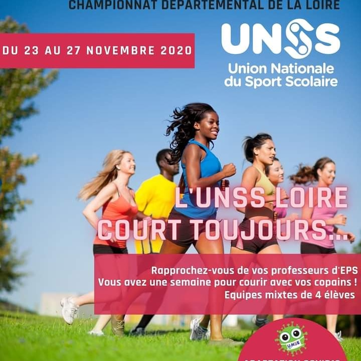Semaine du cross scolaire  #crossunss 
Par équipe de 4 pour parcourir la plus grande distance, pendant 12min en collège et 20min en lycée.  <a href="/Dep_Loire42/">Département de la Loire</a>