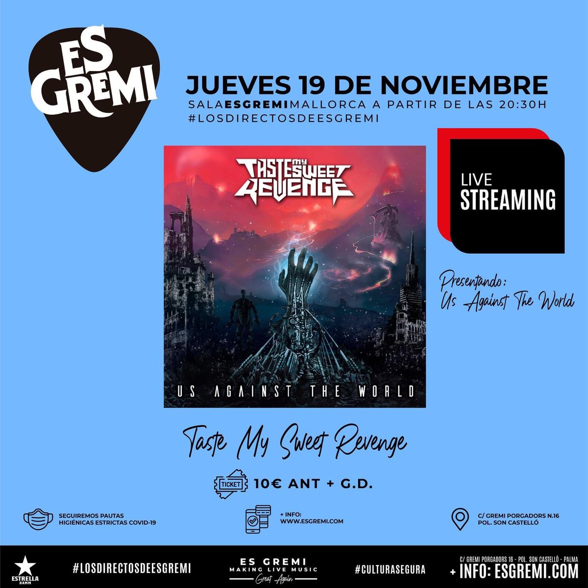 Youthing_es's tweet photo. Los conciertos de esta semana en @esgremi són:

Jueves_ @TMSROfficial 
Viernes_ @camaleonesband 
Sábado_ @NoRoom_TheBand 

Entradas anticipadas en https://t.co/4m4E4FTPK9 https://t.co/pbpC0ZFieH